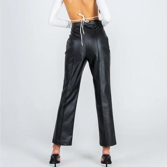 Princess Polly Encore Grunge Pants Black leather pants - Picture 4 of 9